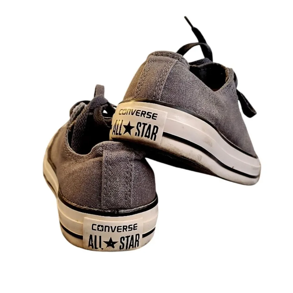 Converse Faded Black Grey Low Canvas‎ Sneakers Women's Size 7